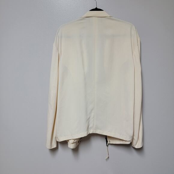 Donna Karan Signature Zip front Silk blend Jacket Size M - Picture 3 of 9